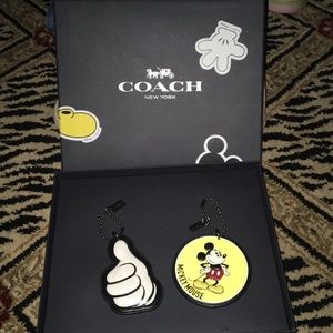 SOLD Coach New York Disney Mickey Mouse key chains